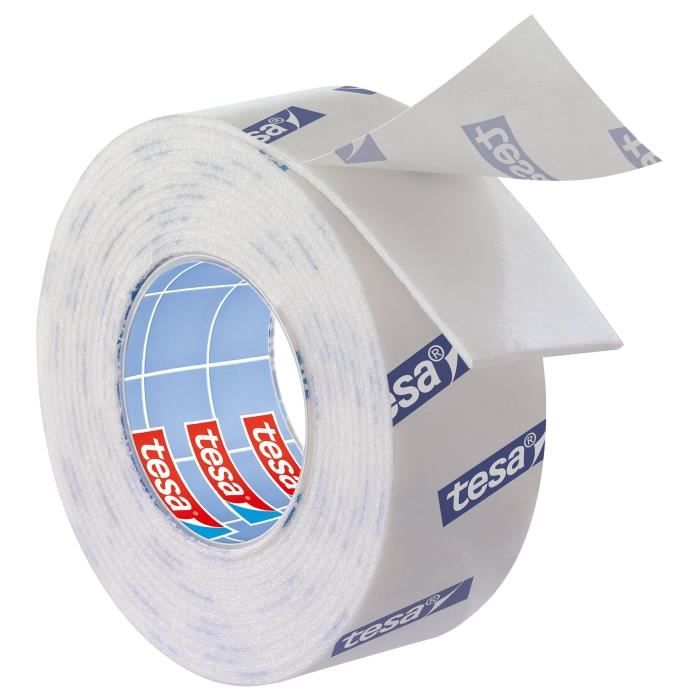 TESA Double-face de fixation - Pour le carrelage & le métal - Charge supportée : 100 Kg / m