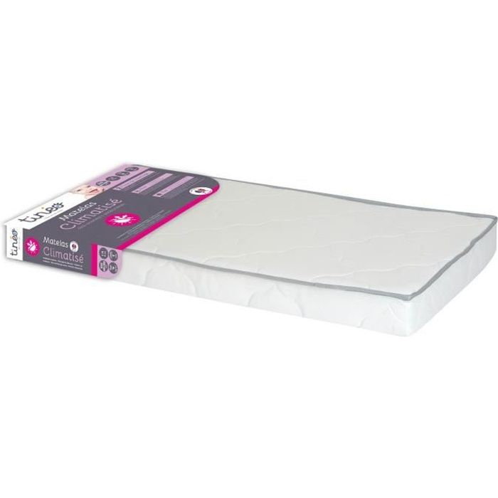 TINEO Matelas Climatisé - 60 x 120 cm - Coton polyester