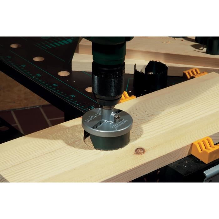 WOLFCRAFT Scie cloche standard 7L ø 25, 32, 38, 45, 50, 56, 62mm avec foret centreur ø 6mm