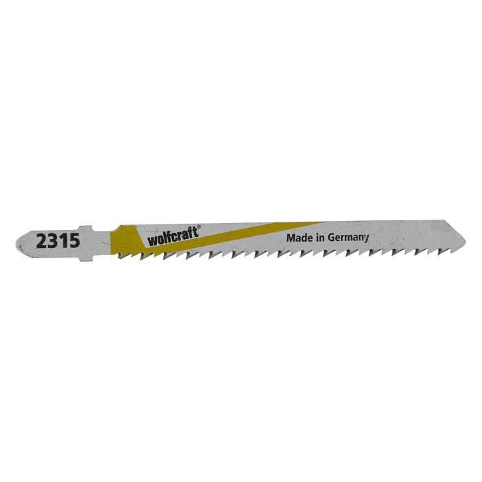 WOLFCRAFT 2 Lames pour scie sauteuse Bosch queue en T L75mm