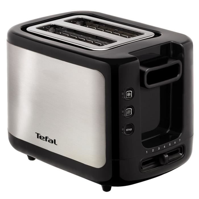 TEFAL TT366800 Grille pain - Noir/ Inox