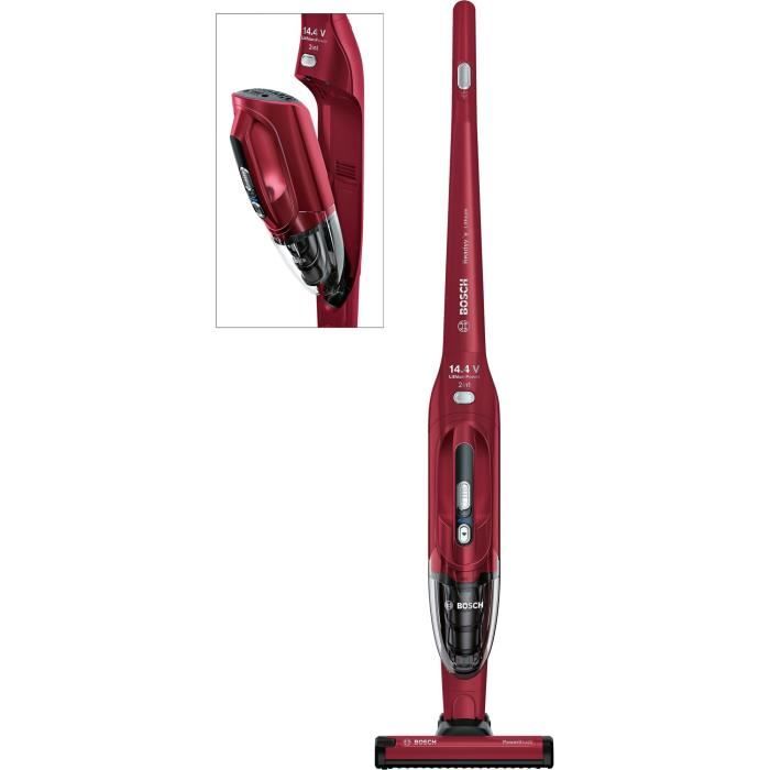 BOSCH Aspirateur balai 2en1 Readyy'y - Rouge