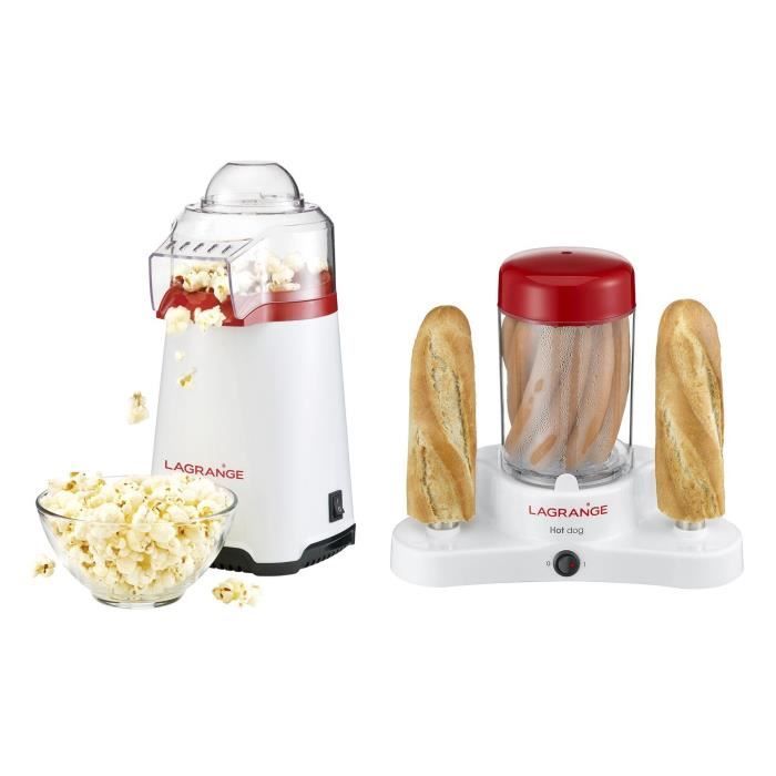 LAGRANGE 259010 Pack Coupe du monde 2018 : Appareil à popcorn Poppy's + Machine à hot dog