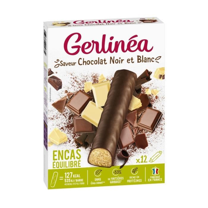 GERLINEA barre hyperprotéinée chocolats - 372g - Achat ...