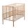 TINEO Lit Bébé à Barreaux 60x120 cm - Hêtre massif