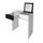 SARA Coiffeuse style contemporain - Blanc mat et n