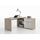DIEGO Bureau d' angle contemporain décor chêne sab