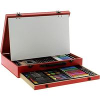 KIT DE DESSIN MALLETTE DESSIN / PEINTURE CHEVALET 112 PCS KIT DE DESSIN MALLETTE DESSIN / PEINTURE CHEVALET 112 PCS
