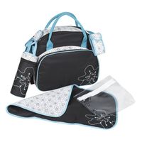 SAC À LANGER BADABULLE Sac à langer Noir Turquoise SAC À LANGER BADABULLE Sac à langer Noir Turquoise