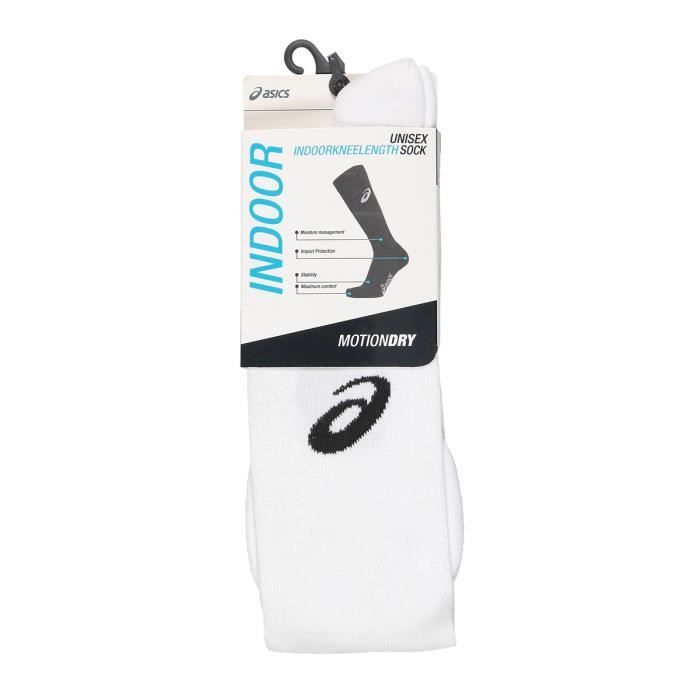 ASICS Chaussettes Running Indoor Knee Length - Mixte - Blanc