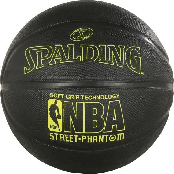 SPALDING Ballon de basket-ball NBA Phantom Sgt - Noir - Taille 7