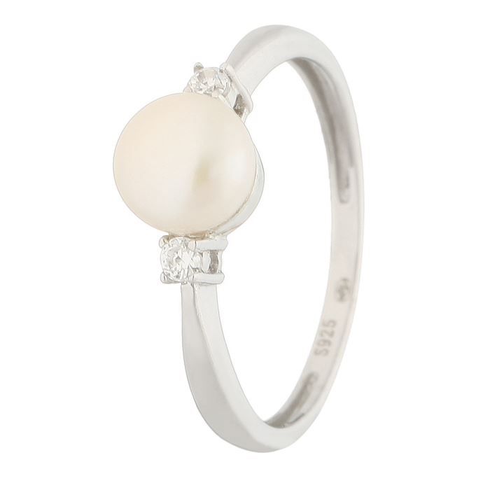 NACRE DE PERLE Bague Argent 925° et Perle Culture
