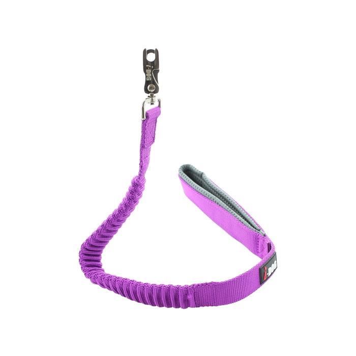 I DOG Laisse Confort - L 60 cm - Violet et gris - Pour chien