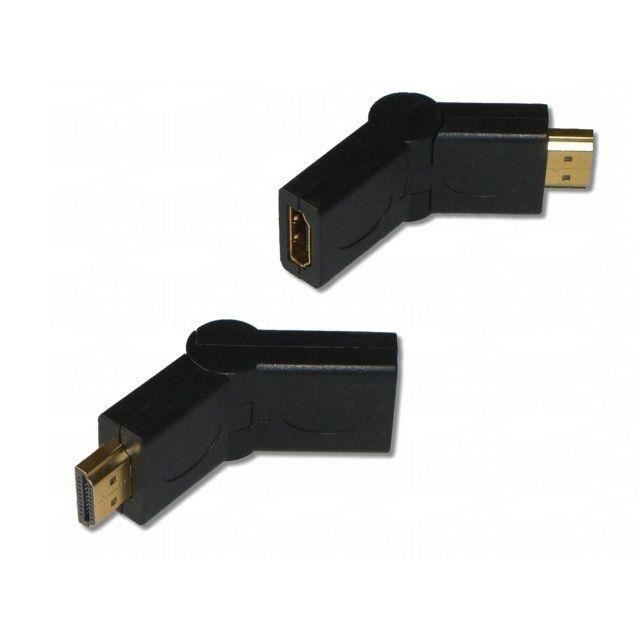 Adaptateur câble HDMI mâle / femelle, rotatif