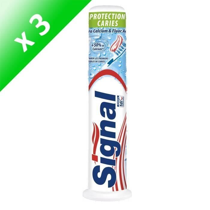 SIGNAL Lot de 3 dentifrices - Protection caries - 100 ml