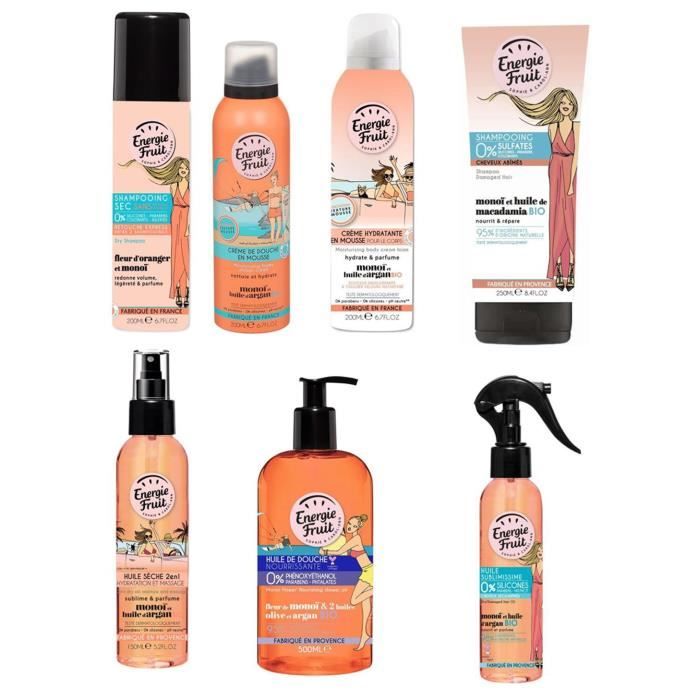 Energie Fruit - Gamme complète beauté Monoï
