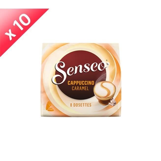 80 dosettes SENSEO Gourmand Cappuccino Caramel café