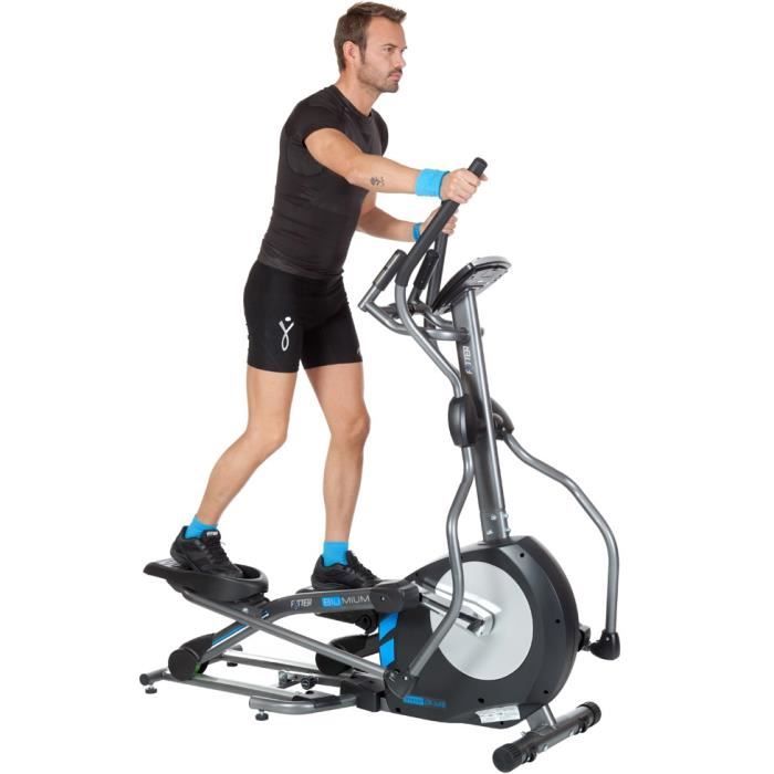 FYTTER Vélo elliptique pliable CR-10B semi-professionnel, 11 kg d'inertie, 12 programmes et régulation digitale. Roue d'inertie de