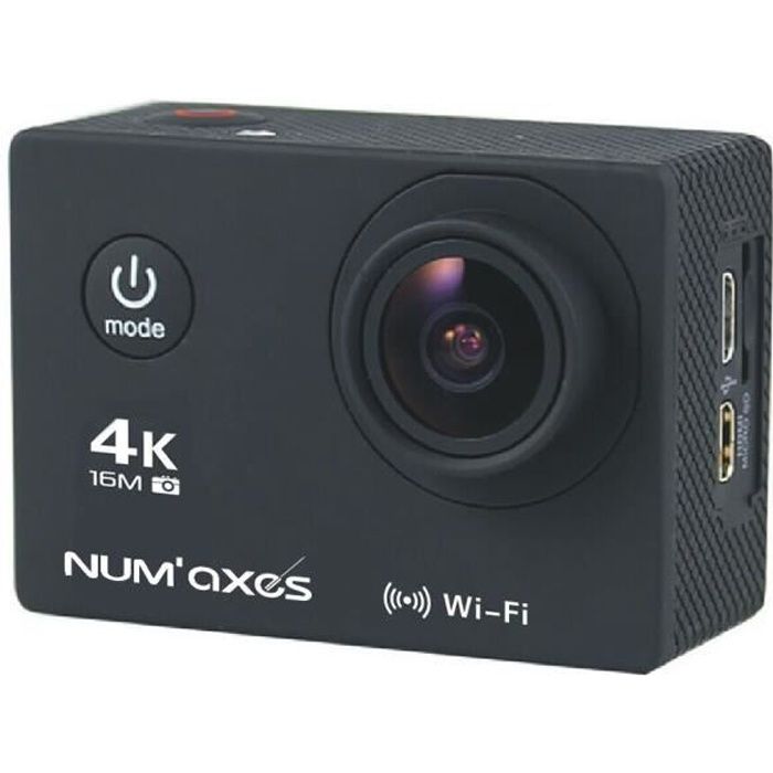 NUM'AXES Caméra de sport CAM1014 - Noir