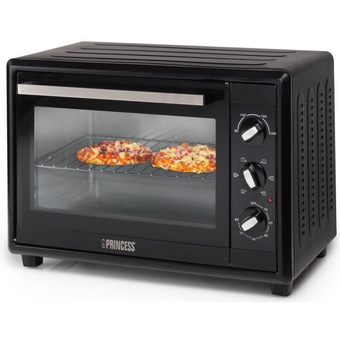 PRINCESS 01.112372.01.001-Mini four grill-35 L-1500 W-Fonction chaleur tournante-Noir