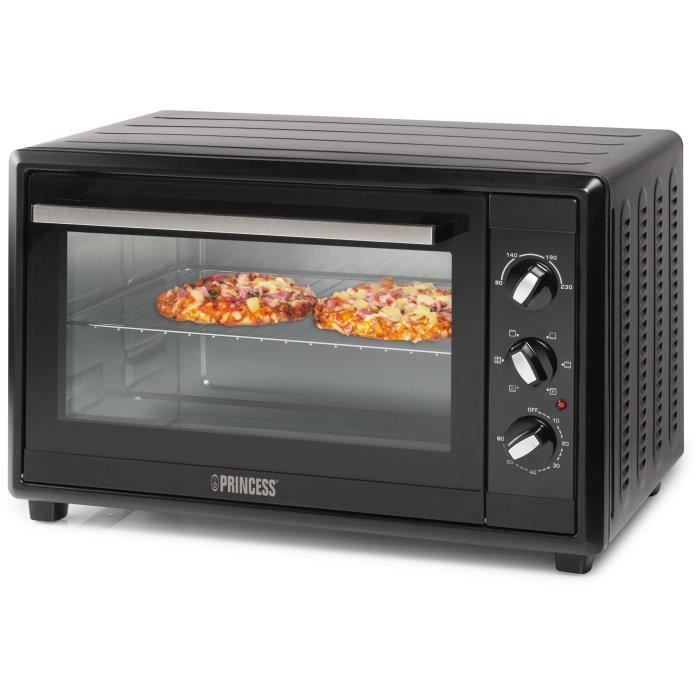 PRINCESS 01.112373.01.001-Mini four grill-45 L-1800 W-Fonction chaleur tournante-Noir