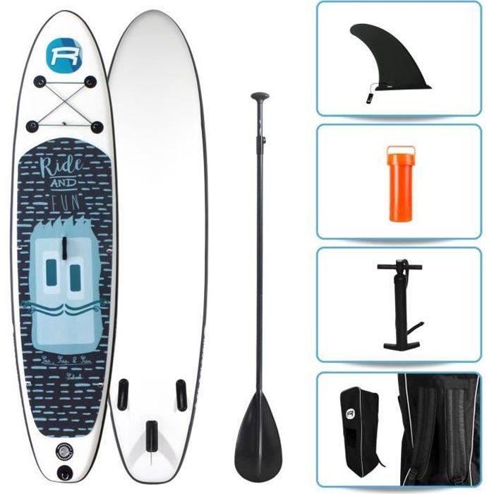 ROHE Pack Paddle Gonflable Kiddo - 320x76x15cm - Avec accessoires