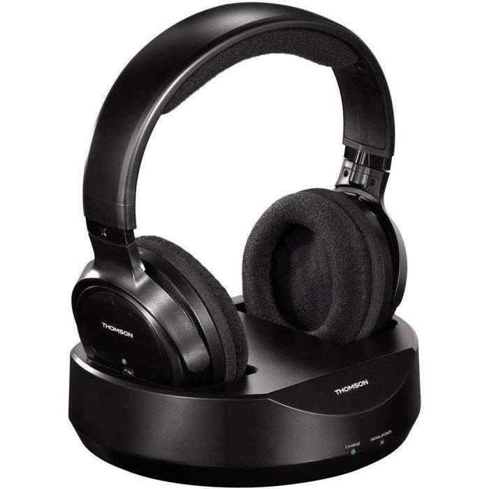 THOMSON WHP3001BK Casque TV sans fil Noir