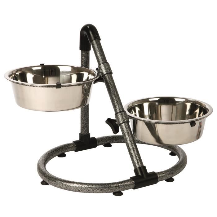 TRIXIE Bar avec 2 écuelles et support - Ø24cm - Pour chien
