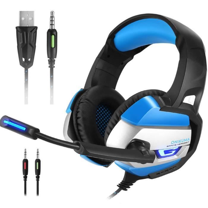 Casque Gaming Casque Gamer Pour Ps4 Pc Audio Haute Qualité Micro