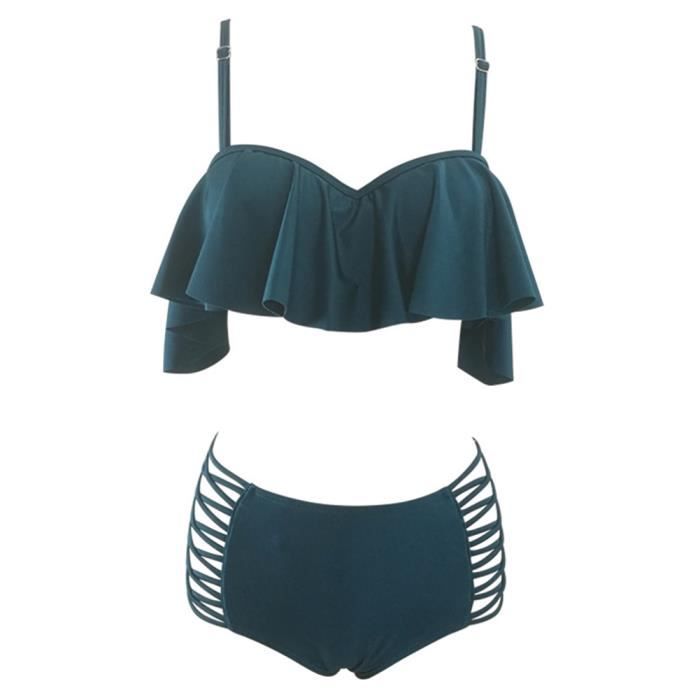 Maillot De Bain Femme Push Up Taille Haute