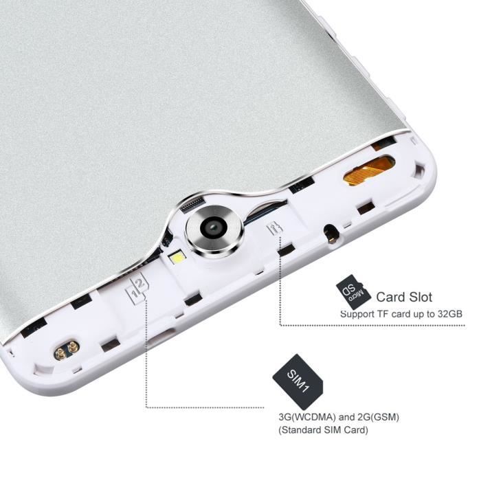 Tablette Tactile 7 Pouces 3G Android 7.0 Quad1