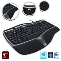 CLAVIER D'ORDINATEUR Microsoft Clavier Natural Ergonomic Keyboard 4000 CLAVIER D'ORDINATEUR Microsoft Clavier Natural Ergonomic Keyboard 4000