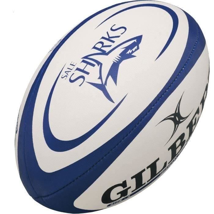 GILBERT Ballon de rugby REPLICA Sharks Taille Midi
