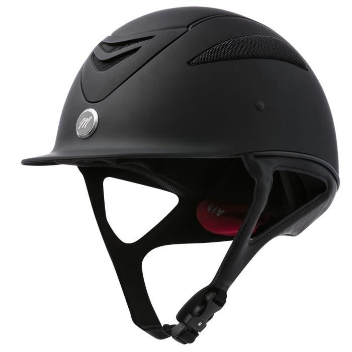 EQUI-THEME Casque d'équitation air microfibre - noir mat