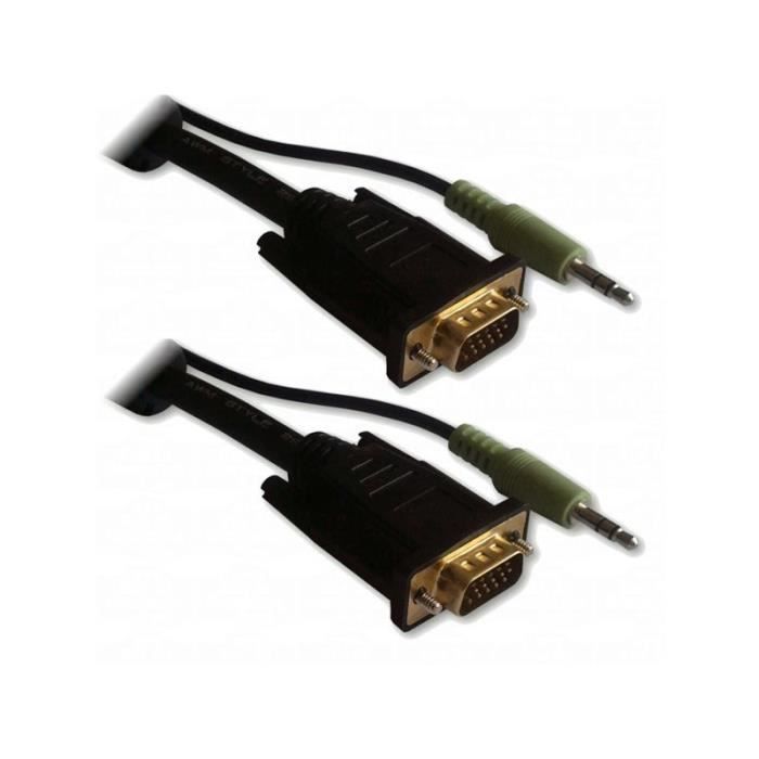 LINEAIRE XPCHD168I Câble VGA mâle / mâle + sortie audio 15m00