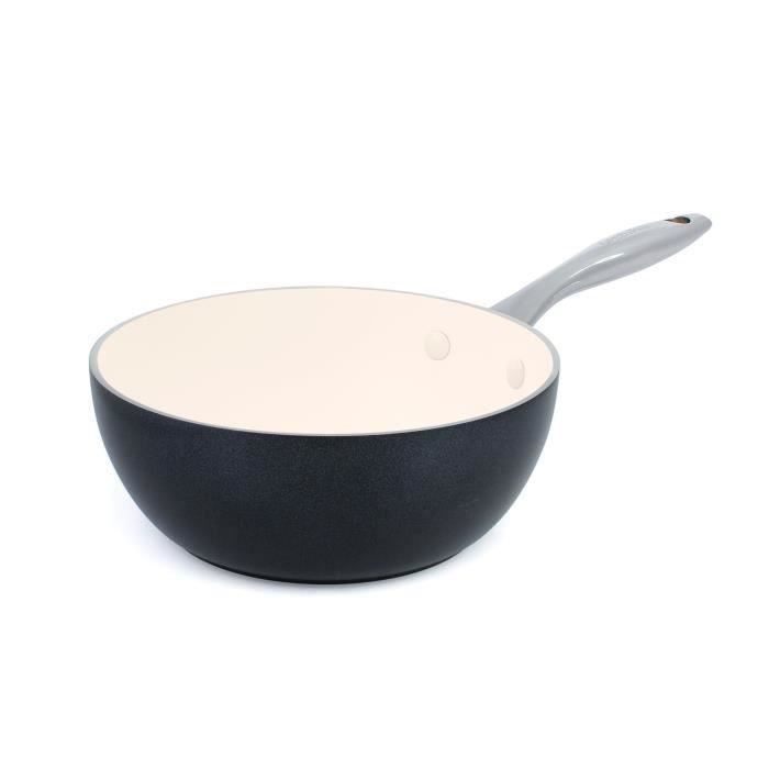 GREENPAN HERITAGE Casserole en céramique - Ø20 cm - Noir et Crème
