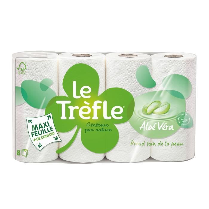 LE TREFLE Papier toilette AlŒ Vera x8