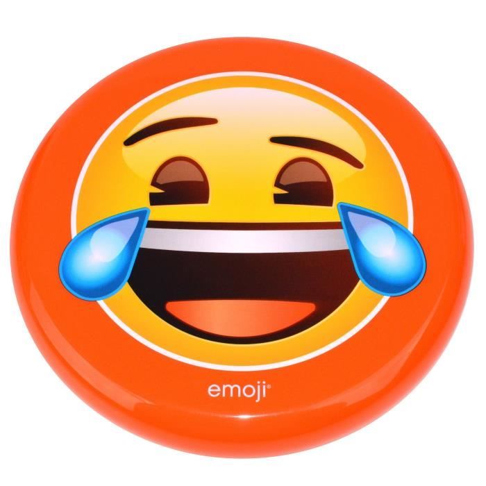 EMOJI Disque volant frisbee Rieur 23cm Jaune et Orange