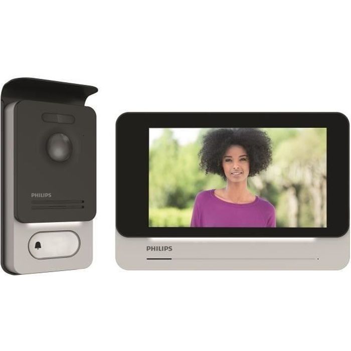 PHILIPS Visiophone 2 fils écran tactile haute qualite d image ultra plat couleur 7\