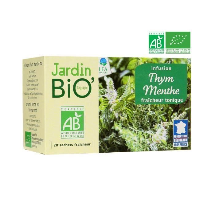 JARDIN BIO Infusion thym menthe bio - 30g