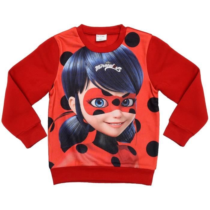 MIRACULOUS Sweat Rouge Enfant Fille