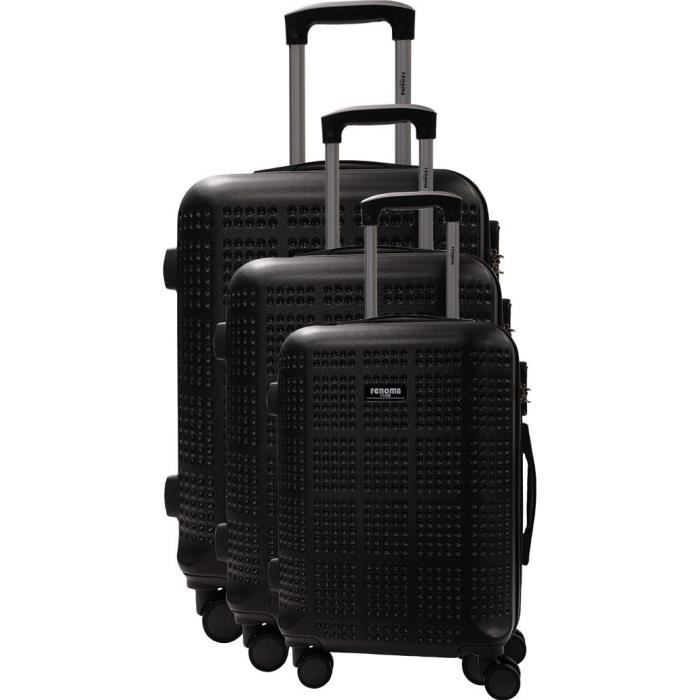 JENKINS Set de 3 Valises 8 Roues S/M/L Gris