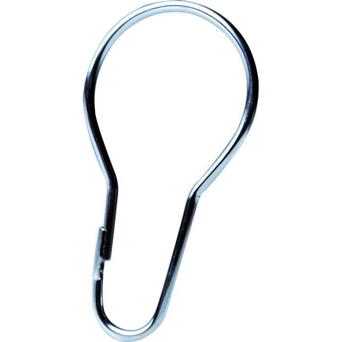 RIDDER Anneaux en métal (12 pcs.) - Chrome