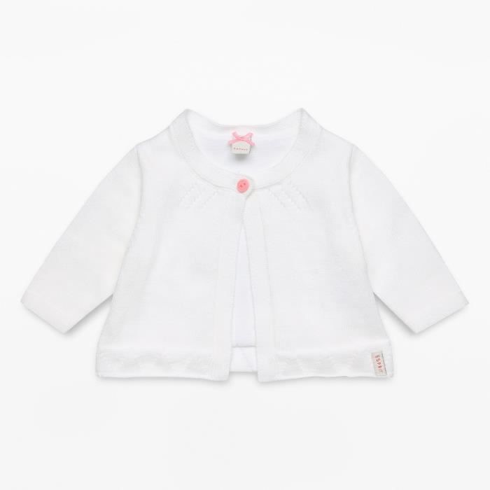 ESPRIT Cardigan Volant Blanc Bébé Fille