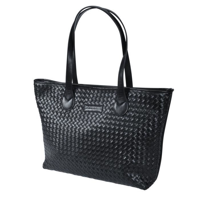 SAVEBAG Sac de shopping WHOPE tressé - Noir