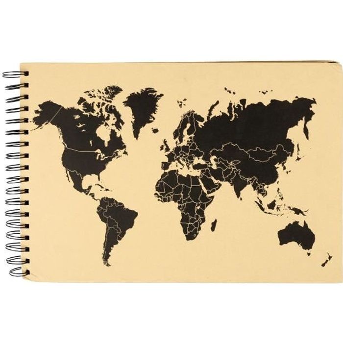 OSTARIA Album photos rectangulaire - Motifs Voyage - 240 Vues - Naturel