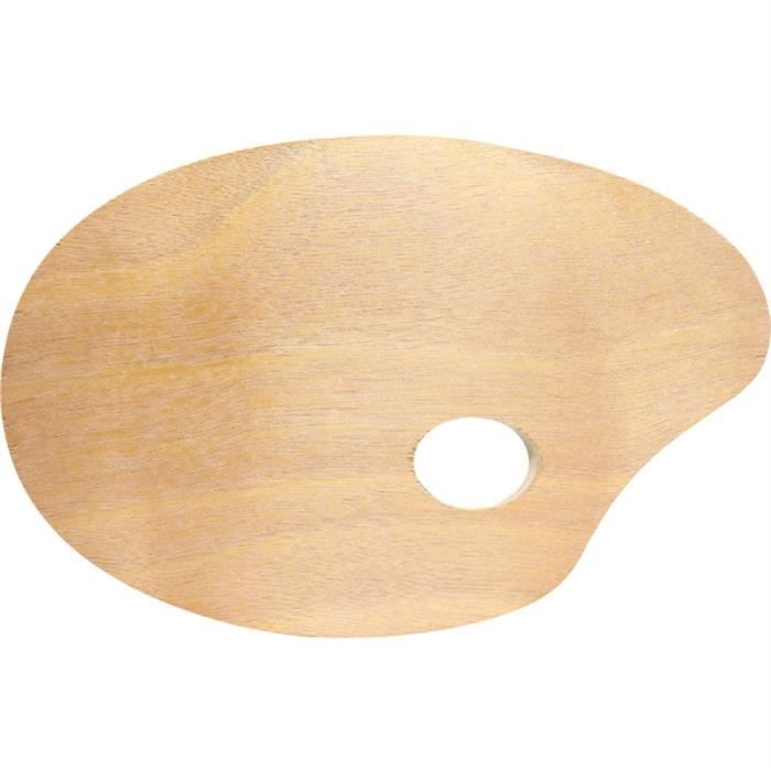 Palette De Peinture à Lhuile Ovale En Bois Fournitures Dart