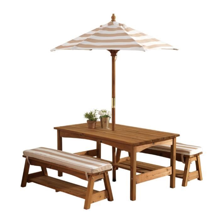 Table avec parasol Table avec parasol