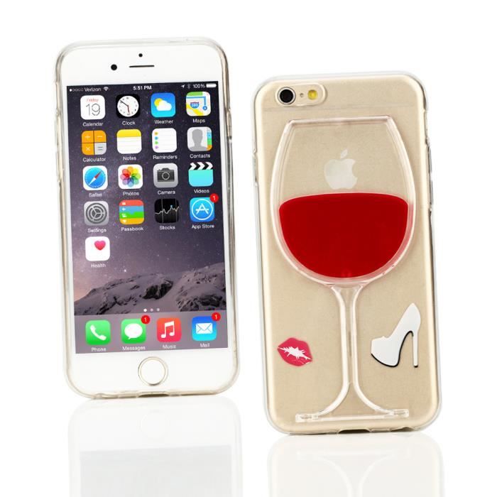 coque iphone xr verre de vin