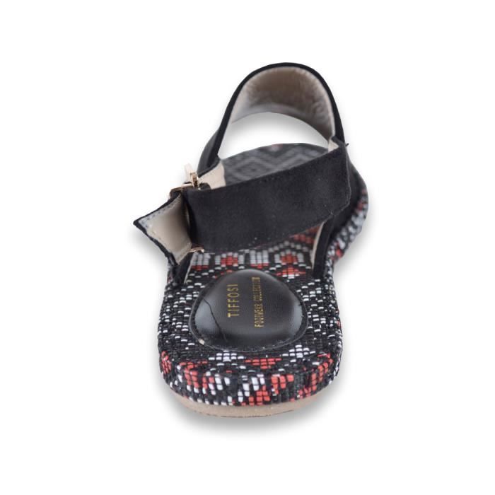 Femme Noir De Sandale Chaussure Tiffosi Couleur Z5nxYXtH